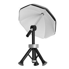 Studio lighting equipment with softbox on a tripod