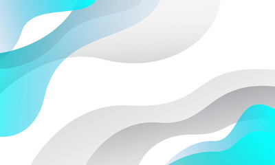 Abstract blue fluid on white background. Vector illustration