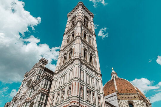 Florence Cathedral and Giotto&rsquo;s Bell Tower, Wallpaper, Renaissance Architectural Landmark in Italy