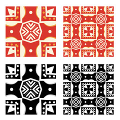 vector acient pattern,  texture, geometric seamless tile 