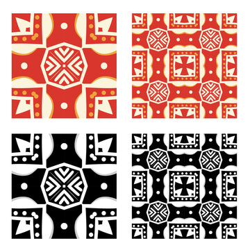 vector acient pattern,  texture, geometric seamless tile 