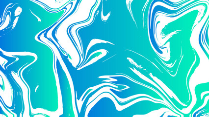Abstract fluid art background with flowing marbled patterns in green, yellow, and white tones. Smooth, organic curves and swirling textures. Soft gradients and a modern artistic design.