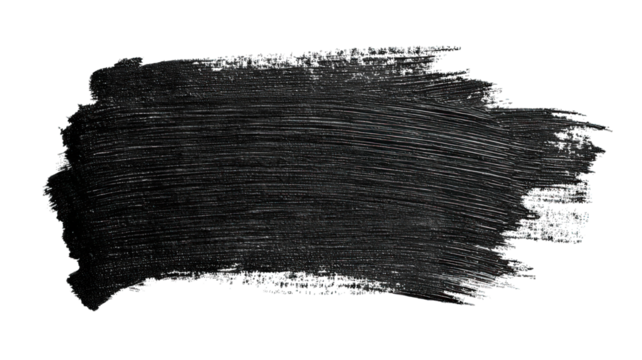 A bold, textured black brushstroke showcasing movement and artistic flair, ideal for creative design applications. - Powered by Adobe