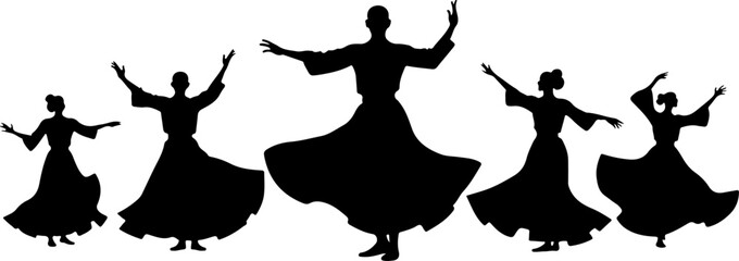 Mystic Whirl &ndash; Sufi Dervish Dance Illustration