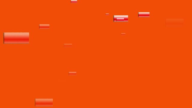 Minimalist orange abstract background with floating soft light elements
