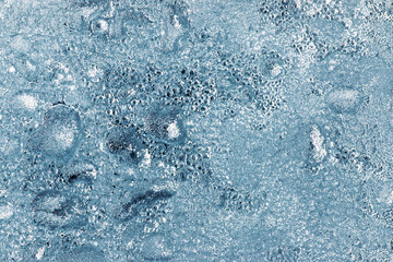 A window with frost on it