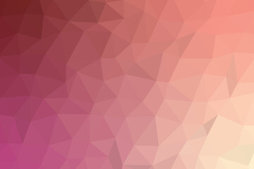 Soft polygon abstract background with elegant pink, peach, and rose gradient tones. Modern low poly geometric texture ideal for web, print, and digital creative design projects.