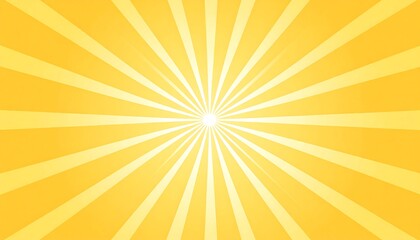 Radiant burst of light in yellow hues, emanating from a central point, radiating outwards like a star