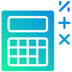 calculator gradient fill icon