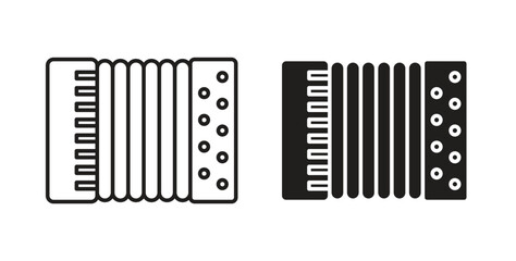 Accordion icon for web and app. vector illustration eps