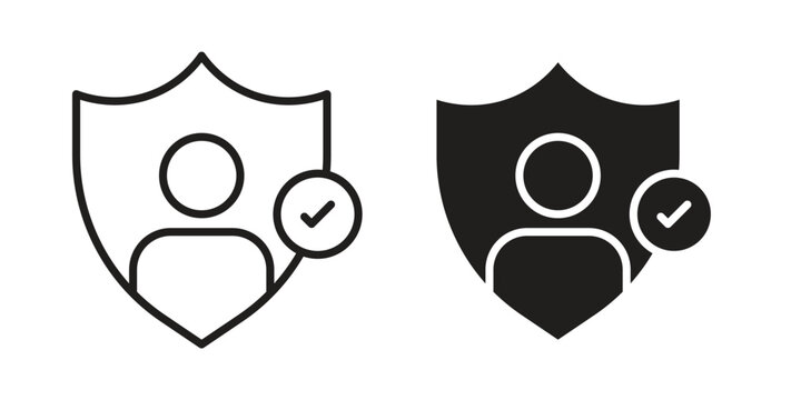 Authentication icon for web and app. vector illustration eps
