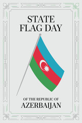 State Flag Day Azerbaijan National Flag Celebration Republic Day