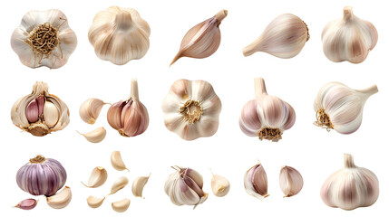 Garlic, cutout, transparent image, PNG image