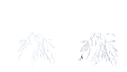 Sparse digital foliage, stylized blue limbs on black background