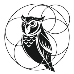 vector illustration of an owl