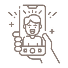 Selfie Icon Design. Illustration Vector Design