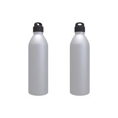 Tumbler mockup front view and 2/3 view