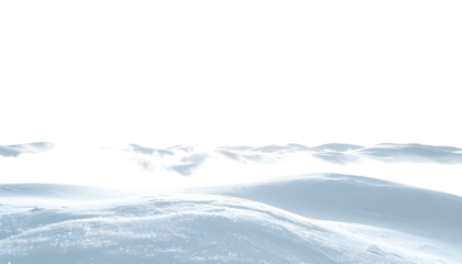 Icy landscape with a dark, empty sky above