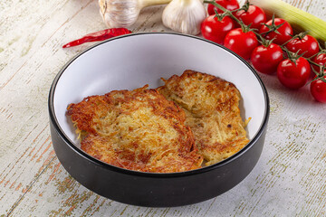Golden fried potato pancake - Draniki