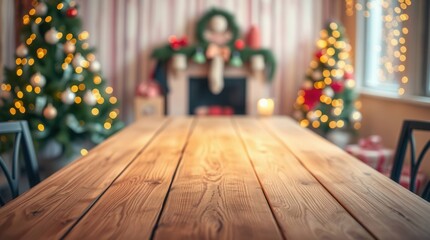 Christmas holiday table background festive celebration decoration family gathering winter season new year party event xmas