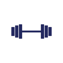 Fitness barbel logo icon