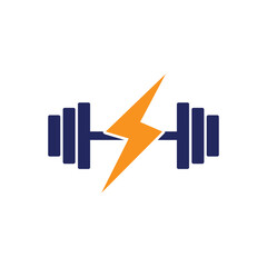 Fitness gyms barbell icon