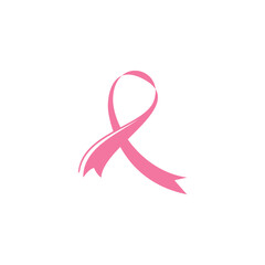Pink ribbon icon