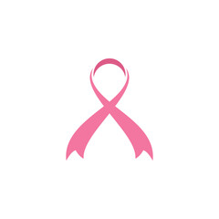 Pink ribbon icon