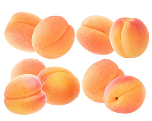 delicious, succulent apricots against a transparent background, capturing freshness and vibrant color, perfect for healthy snack promotions and culinary designs