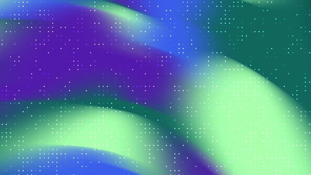 A vivid abstract swirl of neon purple, blue, and lime-green with a dotted texture. with dot glowpix