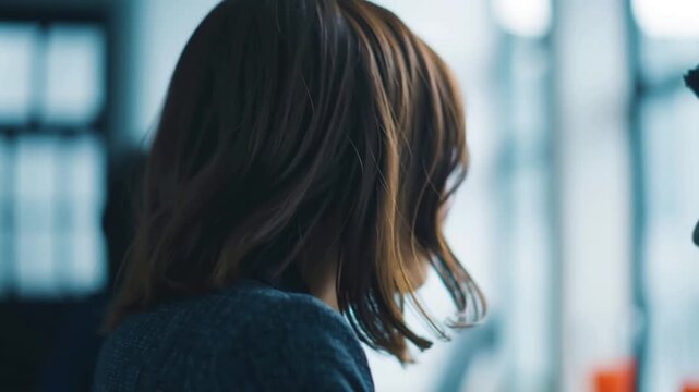 会議で提案をする会社員