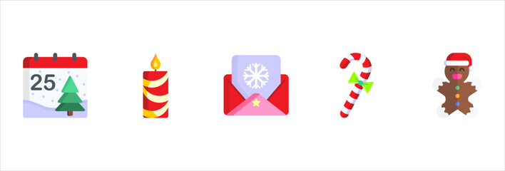 Holiday Essentials Icon Set for Christmas Designs
