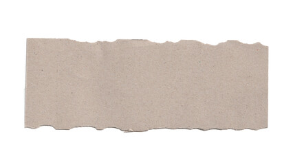Isolated Horizontal Kraft Paper Strip PNG | Textured Brown Paper Banner with Rough Torn Edges for Rustic and Eco Designs.
