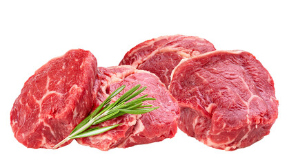 juicy raw beef steaks arranged with fresh rosemary, ready for cooking and grilling, delivering flavorful meals for discerning culinary enthusiasts
