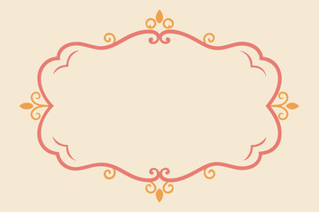 Watercolor Vintage Frame Border