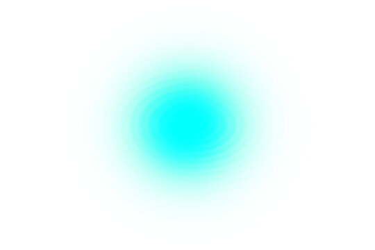 A luminous blue orb emits a soft, diffused glow isolated on transparent background, symbolizing warmth, energy, and positivity in its purest form