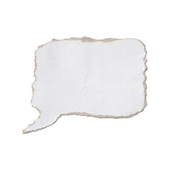 Rectangular Torn Paper Speech Bubble PNG Isolated | Rough Edge Dialog Box for Comic, Quotes, and Communication Design.
