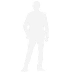 Man in Suit Silhouette