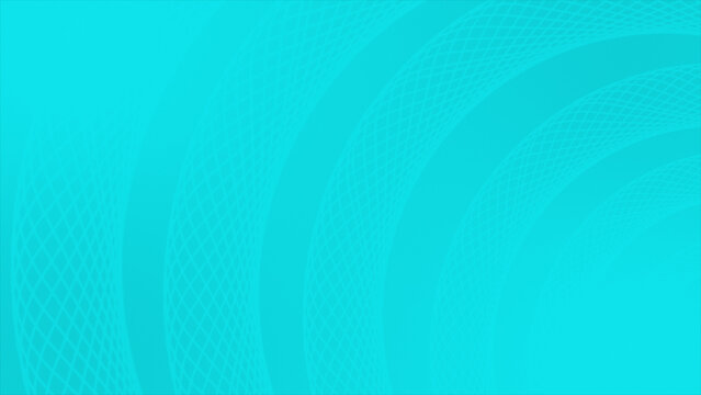 Cyan color rotating circular pattern complex geometrical abstract loop able background