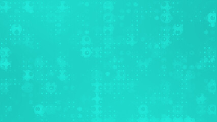Cyan color hi-tech futuristic circular particles abstract pattern technology loop able background