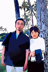 夫婦の記念写真