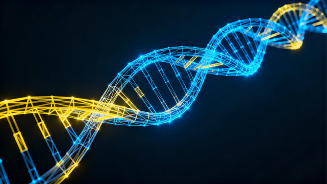 Abstract DNA Helix Structure