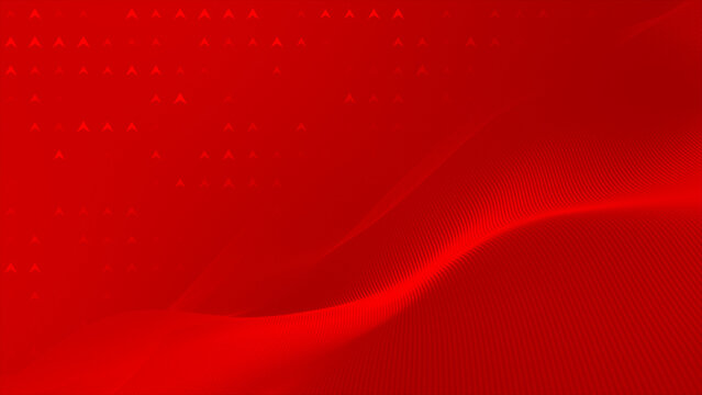Red color geometrical shapes simple and elegant design professional background with wavy pattern