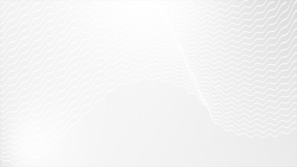 White color digital cyber wavy design abstract pattern geometrical loop able background