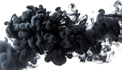 Grey smoke billows, swirling tendrils against a dark backdrop