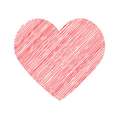 hearts symbol thread line vector illustration 4