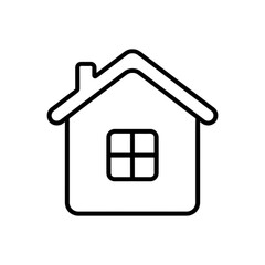 House vector icon on a white background