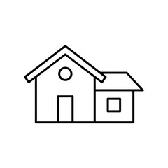 House vector icon on white background