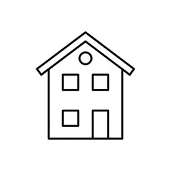 House vector icon on white