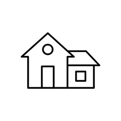 House vector icon on white background